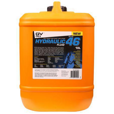 GV $10 TOOLS GV Oils Hydraulic Fluid ISO 46 10L GVHYD46010