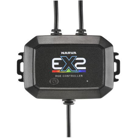 Narva 7in EX2-R Driving Lights Kit with 12V RGB Controller - Pair 72174