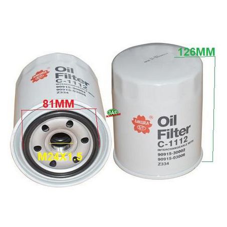 SAS AUTO PARTS OIL FILTER OFZ334