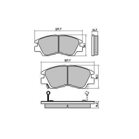 RDA PHANTOM CERAMIC BRAKE PAD SET MITSUBISHI RDC1113