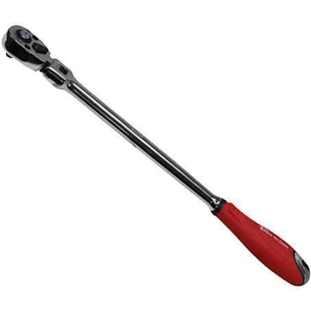 T & E TOOLS T&E 1/4in Drive Flex Head Extra Long Ratchet 22585