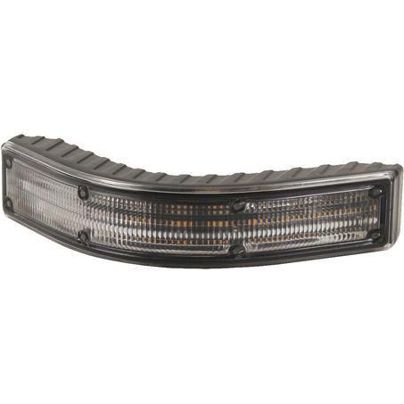 Ecco Amber LED warning lamp, 90 deg Corner mount clear lens ED5100CA