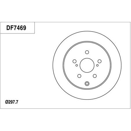 TRW Disc Brake Rotor 298mm x 8.5 Min