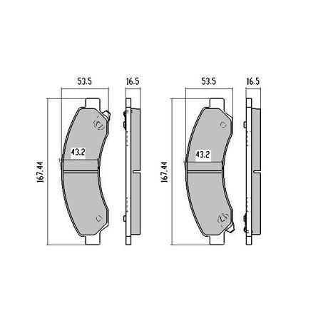 RDA PHANTOM CERAMIC BRAKE PAD SET GREAT WALL RDC2042
