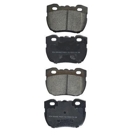 RDA GP MAX LOW METALLIC BRAKE PAD SET HONDA LAND ROVER RDB1176