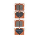 RDA BRAKES RDA GP Max General Purpose Low Metallic Brake Pad Set RDB85