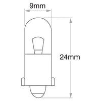 Narva Bayonet BA9s Globe 12V 3W