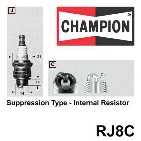 Champion Copper Plus Spark Plug RJ8C