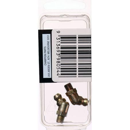 CHAMPION AUTO PARTS Champion Grease Nipple 1/4in. UNF 45 Degree BH054