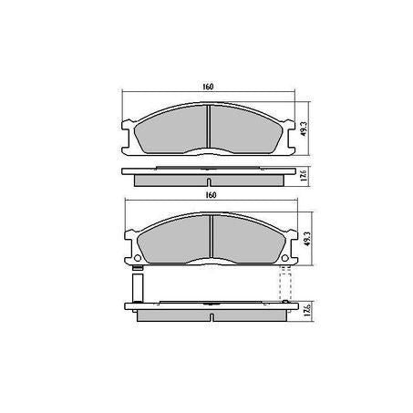 RDA PHANTOM CERAMIC BRAKE PAD SET ISUZU NISSAN SUBARU RDC438