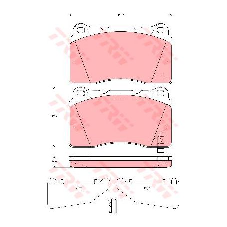TRW Brake Pad Set (DB1678)