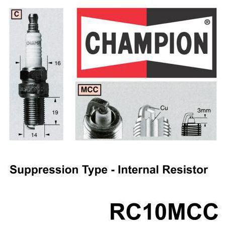 Champion Copper Plus Spark Plug RC10MCC