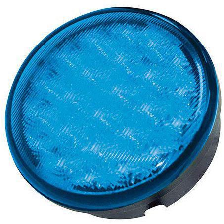 Hella 9/33V LED Strobe Blue Permanent Mount 95901160