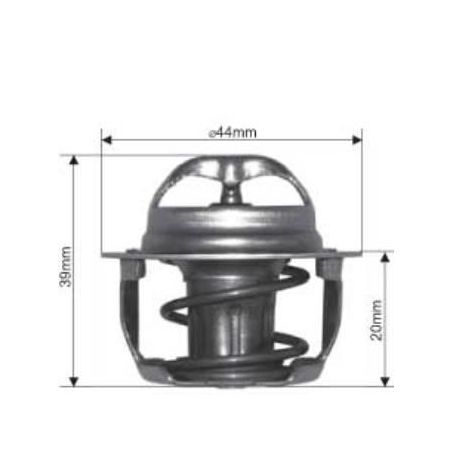 DAYCO THERMOSTAT 43.8MM 91 DEGREES C - 195 DEGREES F DT22B