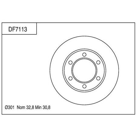 TRW FRONT BRAKE ROTOR CHEVROLET BLAZER 1971-1991 CHRYSLER JEEP 1983-1985 V