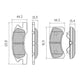 RDA PHANTOM CERAMIC BRAKE PAD SET DAIHATSU MITSUBISHI RDC2142