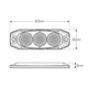 LED Autolamps 12/24V White Emergency Lamp Flash Patterns With Sync Wire 120033WM