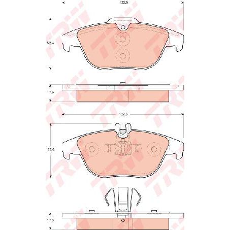 TRW Brake Pad Set (DB2182)