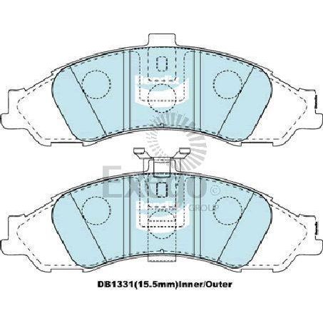 TRUSTOP FRONT DISC BRAKE PADS - HOLDEN COMMODORE VT-VZ CERAMIC 97-06