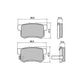 RDA PHANTOM CERAMIC BRAKE PAD SET HONDA ROVER SUZUKI RDC1142