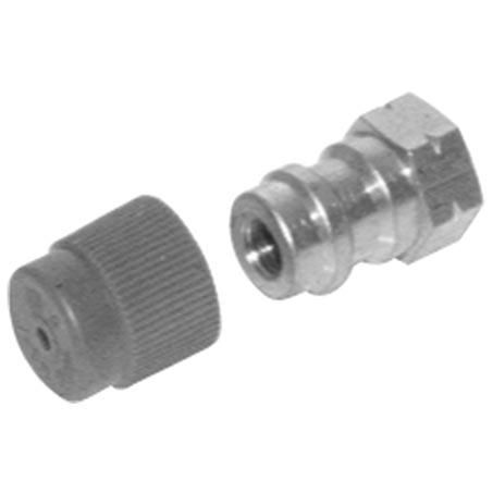 OEX Fitting Steel 3/16 Female Flare Service Port High Straight