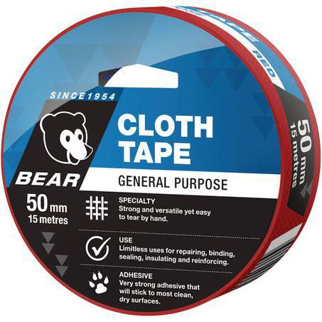Norton CT15 Red Cloth Tape 50mm x 15m 66623336606