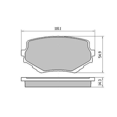 RDA PHANTOM CERAMIC BRAKE PAD SET MAZDA SUZUKI RDC1312