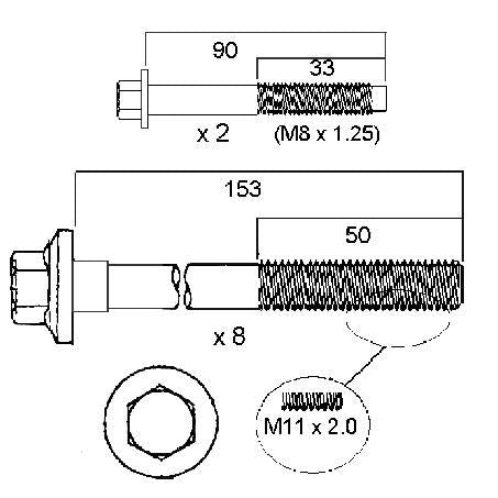 PERMASEAL Cylinder Head Bolt Set
