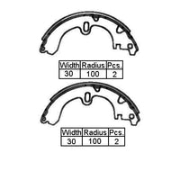 Brake Shoes 200x30 R Suits Various - BS1602