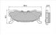PROSELECT REAR BRAKE PADS - FORD/MAZDA LASR 323 BG BF CERAMIC 89-94