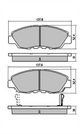 Bendix FRONT DISC BRAKE PADS - HONDA ACCORD CE1, CRV