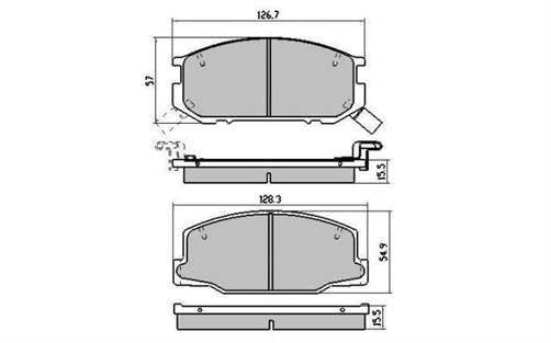 XP FRONT DISC BRAKE PADS - TOYOTA PREVIA TCR10,11,20 90-00