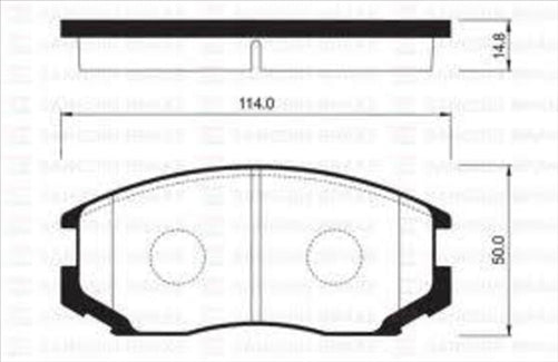 PROSELECT FRONT BRAKE PADS - MITSUBISHI LANCER CC CE CERAMIC 92-05