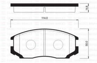 XP FRONT DISC BRAKE PADS - MITSUBISHI LANCER CC,CE 92-04