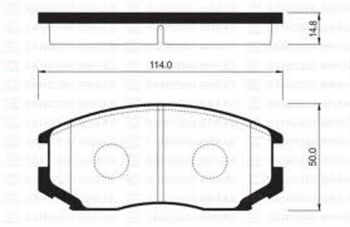 FRONT DISC BRAKE PADS - MITSUBISHI LANCER CC,CE 92-04 DB1277XP