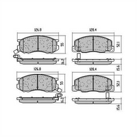 XP FRONT DISC BRAKE PADS - TOYOTA PREVIA TCR10 97-01