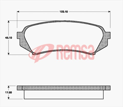 REAR DISC BRAKE PADS - TOYOTA LAND CRUISER HDJ10# 00-05 DB1383 E 070600