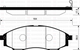 Bendix FRONT DISC BRAKE PADS - NISSAN NARVA D22 4WD 97-