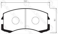 FARGO FRONT BRAKE PADS MITSUBISHI LANCER COLT MIRAGE DB1455