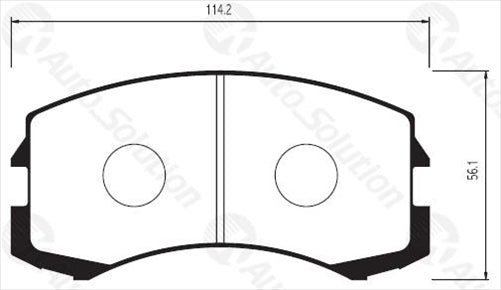 FARGO FRONT BRAKE PADS MITSUBISHI LANCER COLT MIRAGE DB1455