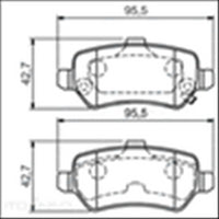 FARGO REAR DISC BRAKE PADS - HOLDEN ASTRA G 90-04 DB1511F