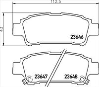 PROSELECT REAR BRAKE PADS - TOYOTA PREVIA ACR# MCR# CERAMIC 99-