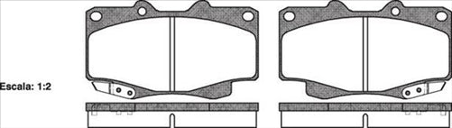 PROSELECT FRONT BRAKE PADS - TOYOTA HILUX KU2# CERAMIC 04-