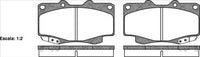 PROSELECT FRONT BRAKE PADS - TOYOTA HILUX KU2# CERAMIC 04-
