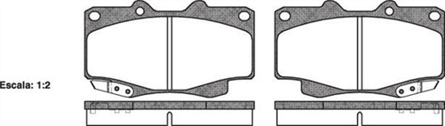 FRONT DISC BRAKE PADS - SUITS TOYOTA HILUX KUN2# 04- DB1739XP