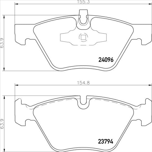 XP FRONT DISC BRAKE PADS - BMW 5 SER E61 05-10