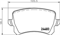 XP REAR DISC BRAKE PADS - AUDI / VW A6 01-06