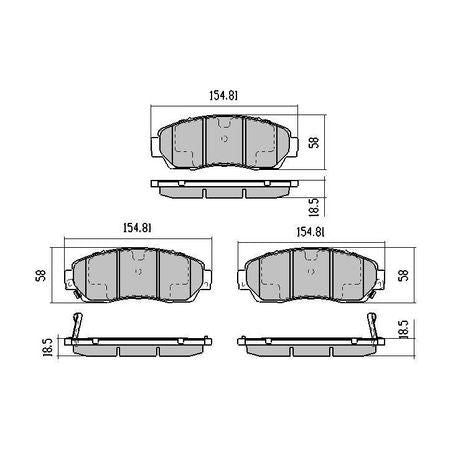 RDA PHANTOM CERAMIC BRAKE PAD SET GREAT WALL HONDA RDC1720