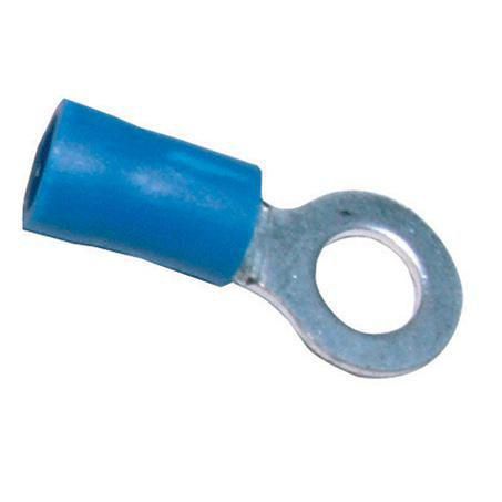 Narva Crimp Terminal Ring Blue Terminal Entry 5mm Vinyl 100 Pc