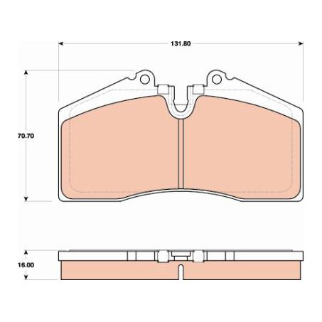 TRW Brake Pad Set (DB1355)